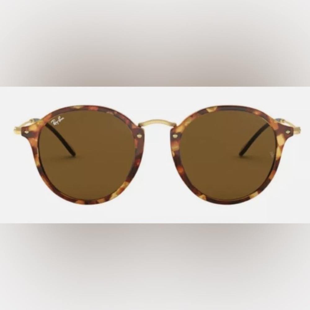 Ray-Ban Round Fleck Sunglasses Brown Havana Frame Brown Lenses RB4242